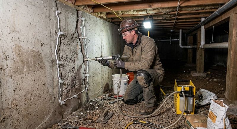 Basement Foundation Repair in Cornwall Bridge, CT