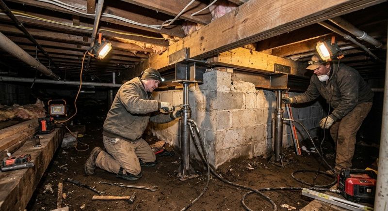 Basement Foundation Repair in Newtown, CT