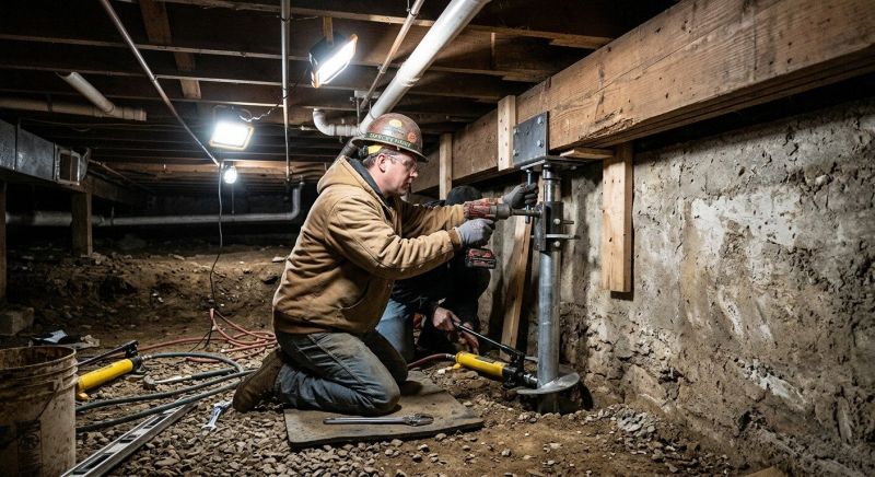Basement Underpinning in Brookfield, CT