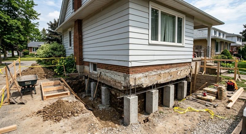 Basement Underpinning in Brookfield, CT