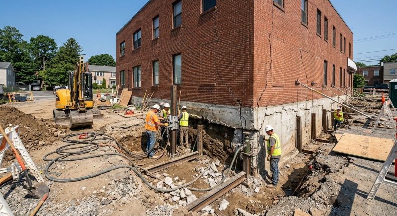 Building Foundation Repair in Bethlehem, CT