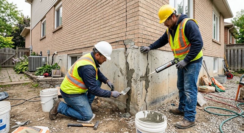 Concrete Foundation Repair in Brookfield, CT