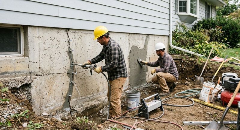 Cracked Foundation Repair in Pawling, NY