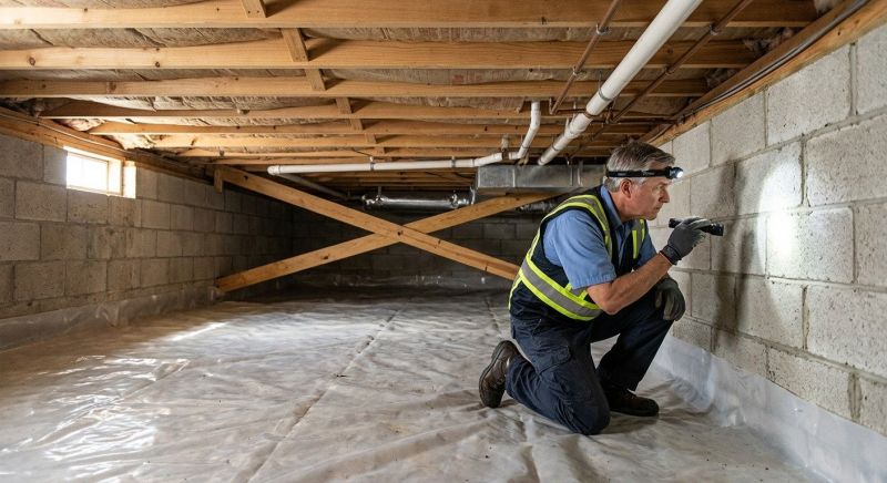 Crawl Space Leveling in Brookfield, CT