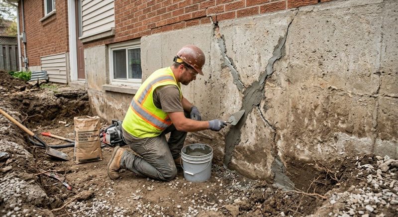Foundation Crack Repair in Trumbull, CT