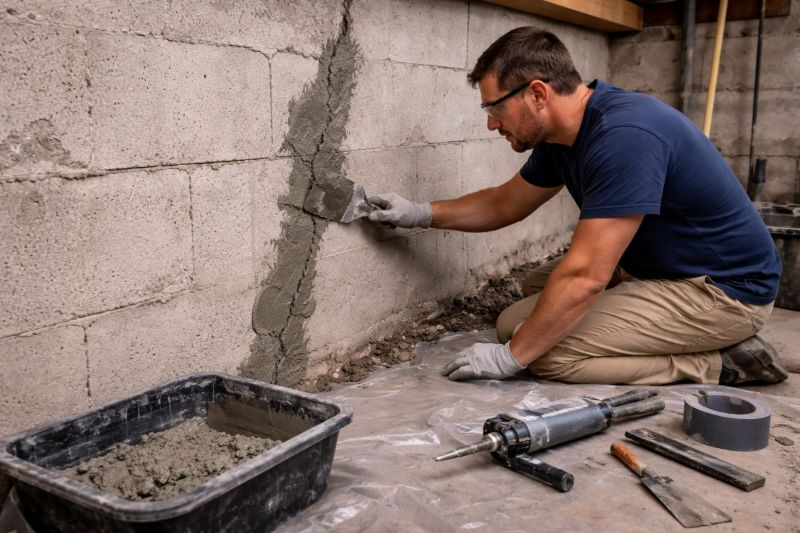 Foundation Crack Repair in Westport, CT