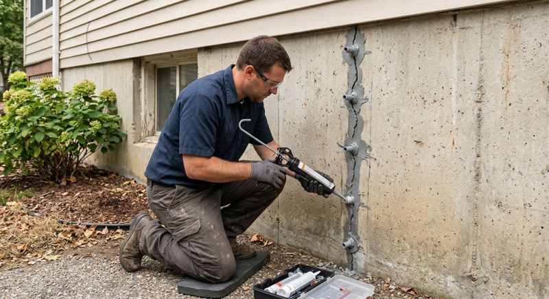 Foundation Crack Sealing in Brookfield, CT