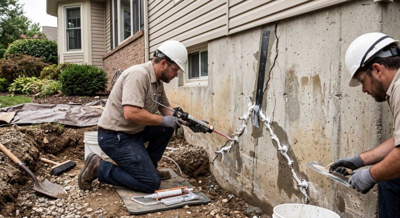 Foundation Crack Sealing in Brookfield, CT