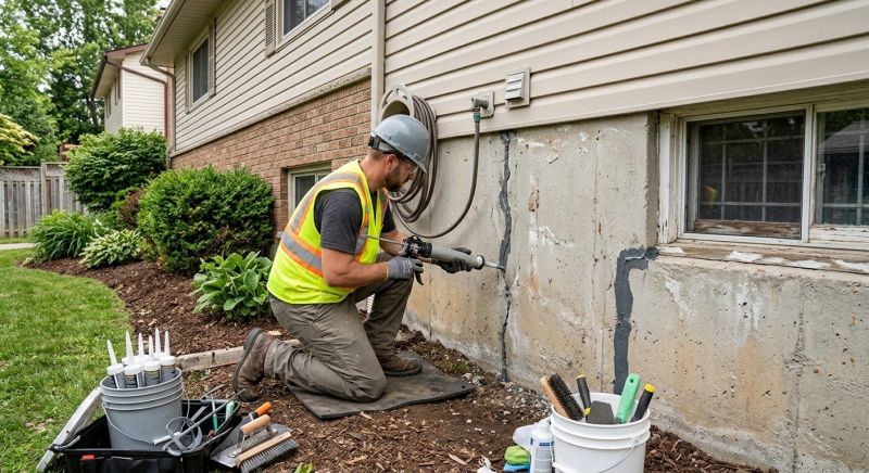 Foundation Crack Sealing in Brookfield, CT