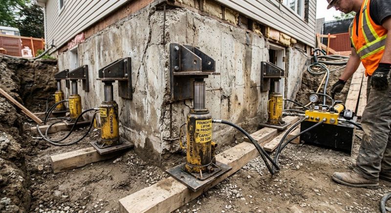 Foundation Jacking in Northfield, CT