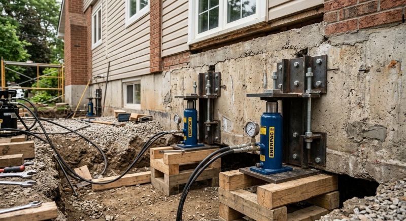 Foundation Jacking in Wilton, CT