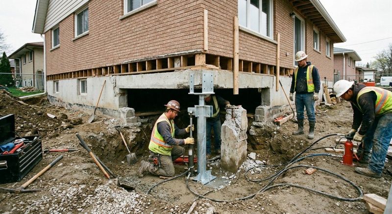 Foundation Pier Repair in Brookfield, CT