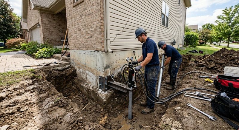 Foundation Settlement Repair in Brookfield, CT