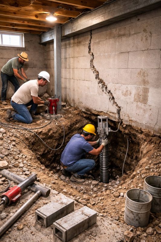 Foundation Structural Repair in Wilton, CT