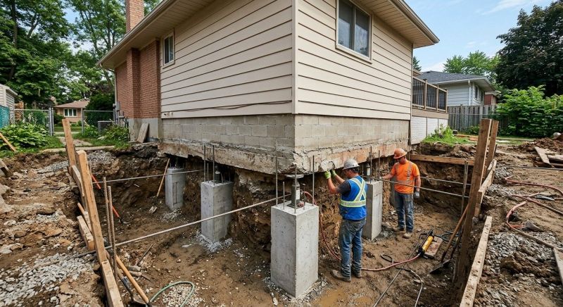 Foundation Underpinning in Brookfield, CT