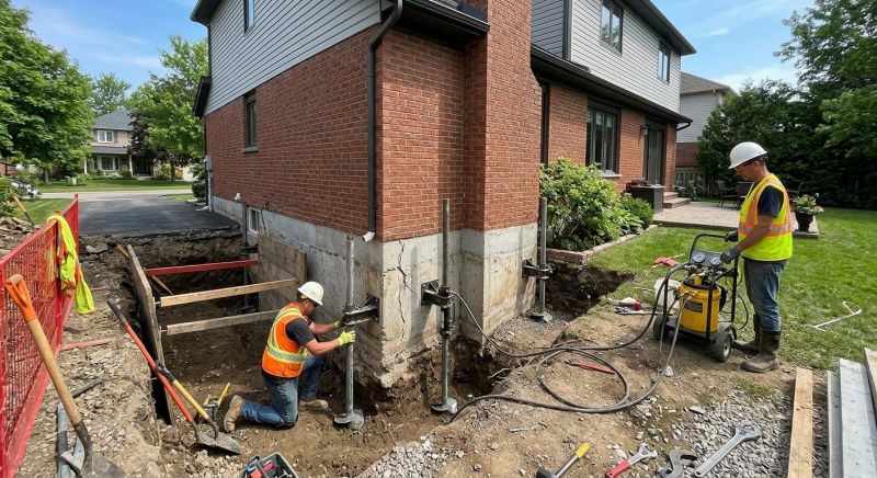 House Underpinning in Brookfield, CT