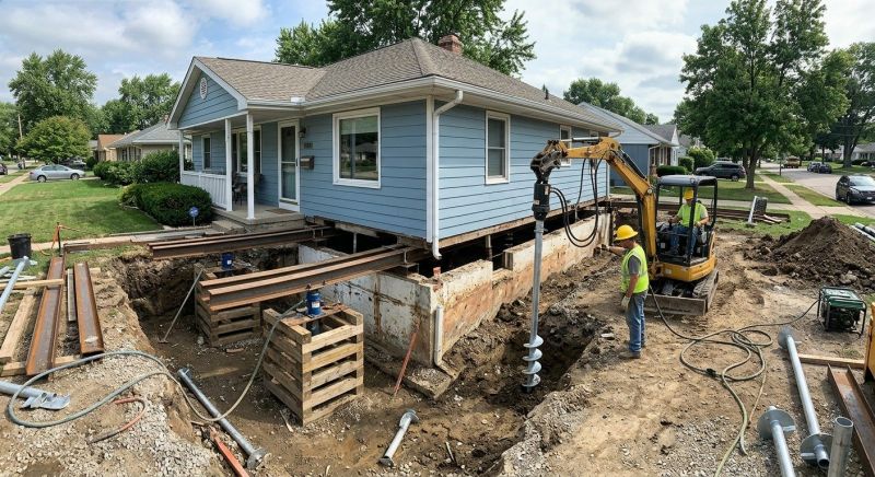 House Underpinning in Brookfield, CT