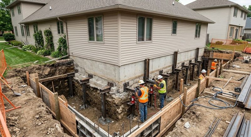House Underpinning in Brookfield, CT