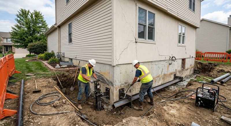 Sinking Foundation Repair in New Milford, CT