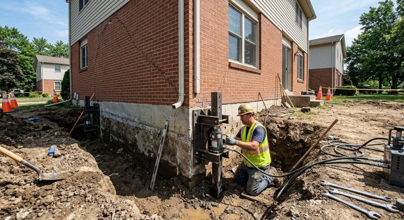 Sinking Foundation Repair in Terryville, CT